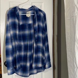 Super Soft Flannel Button Up Top